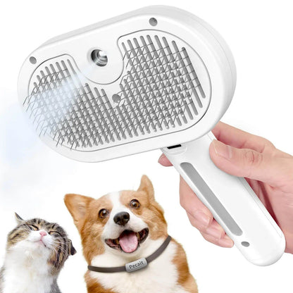 Pet Steam Grooming Brush
