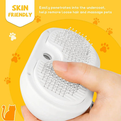 Pet Steam Grooming Brush