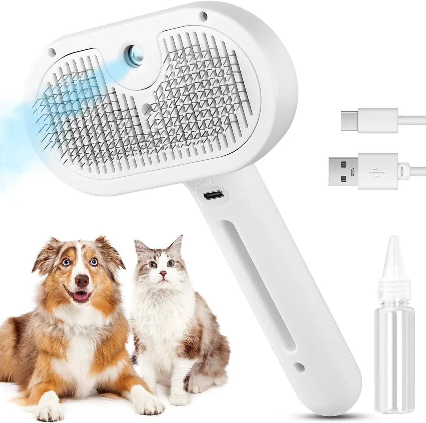Pet Steam Grooming Brush